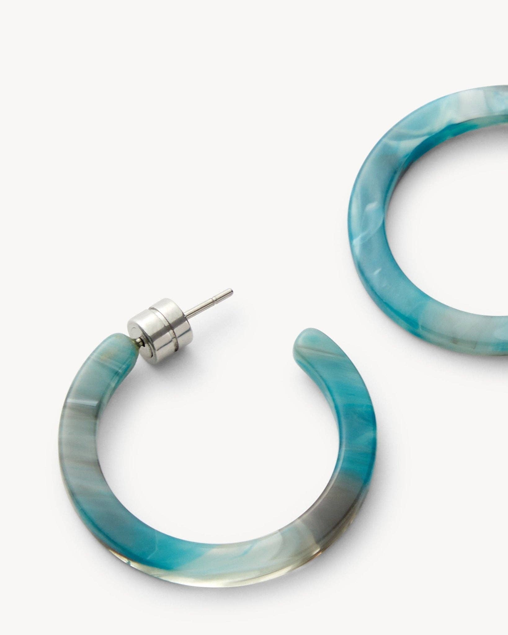 Mini Hoops in Jadeite