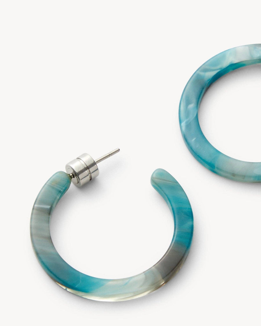 Mini Hoops in Jadeite