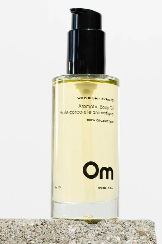 Om Organics Wild Plum + Cypress Aromatic Body Oil