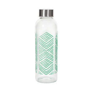 Danica Glass Water Bottle Imprint Mint