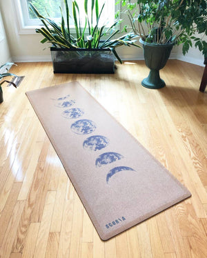 Moon Phases Cork Yoga Mat by Scoria (4.5mm)