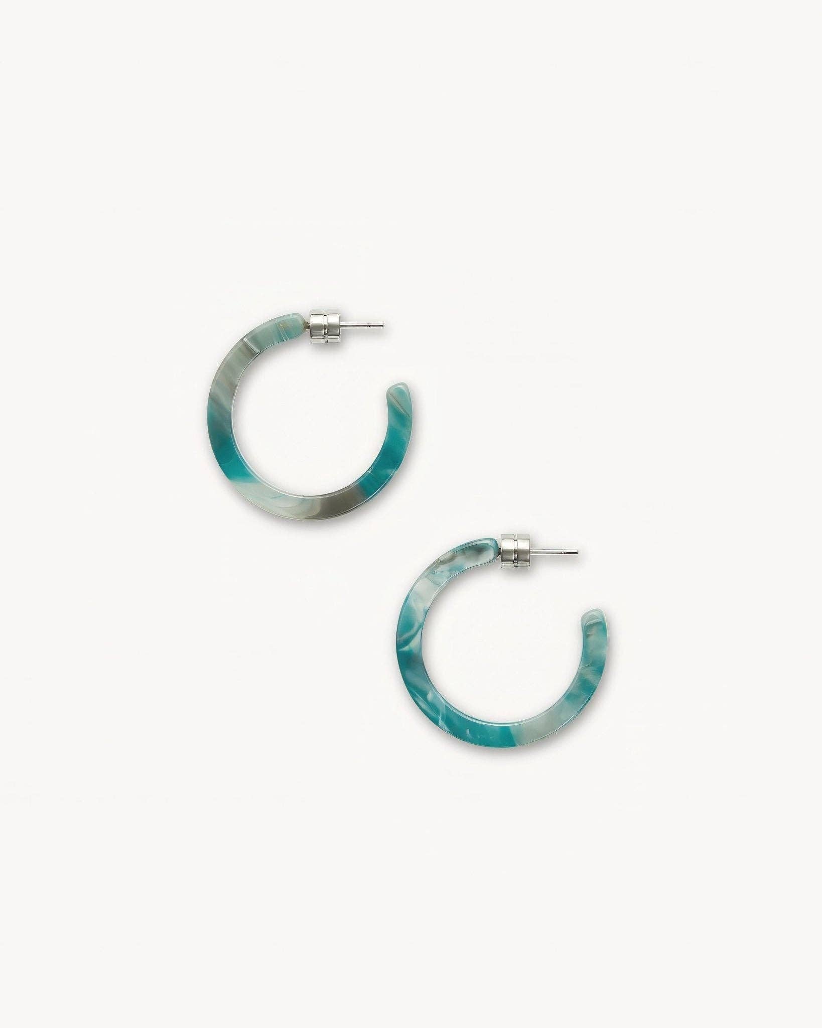 Mini Hoops in Jadeite