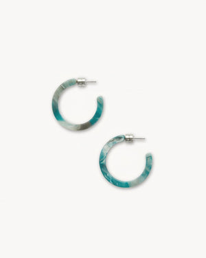 Mini Hoops in Jadeite