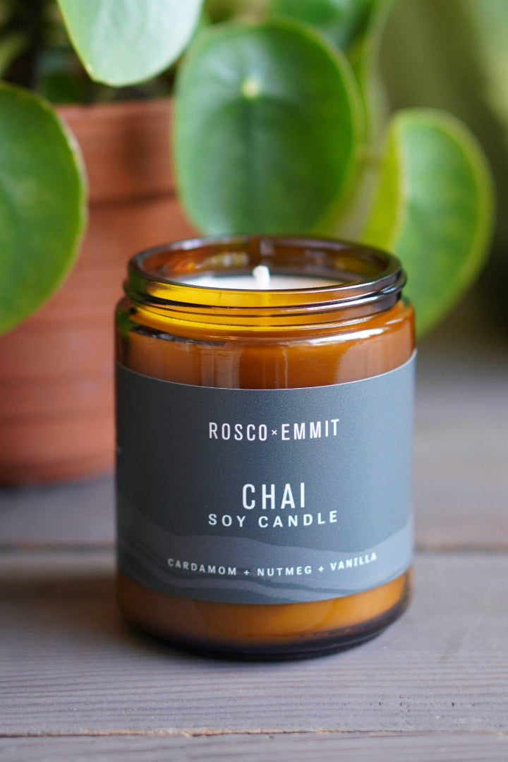 Rosco Emmit Glass Candle Chai
