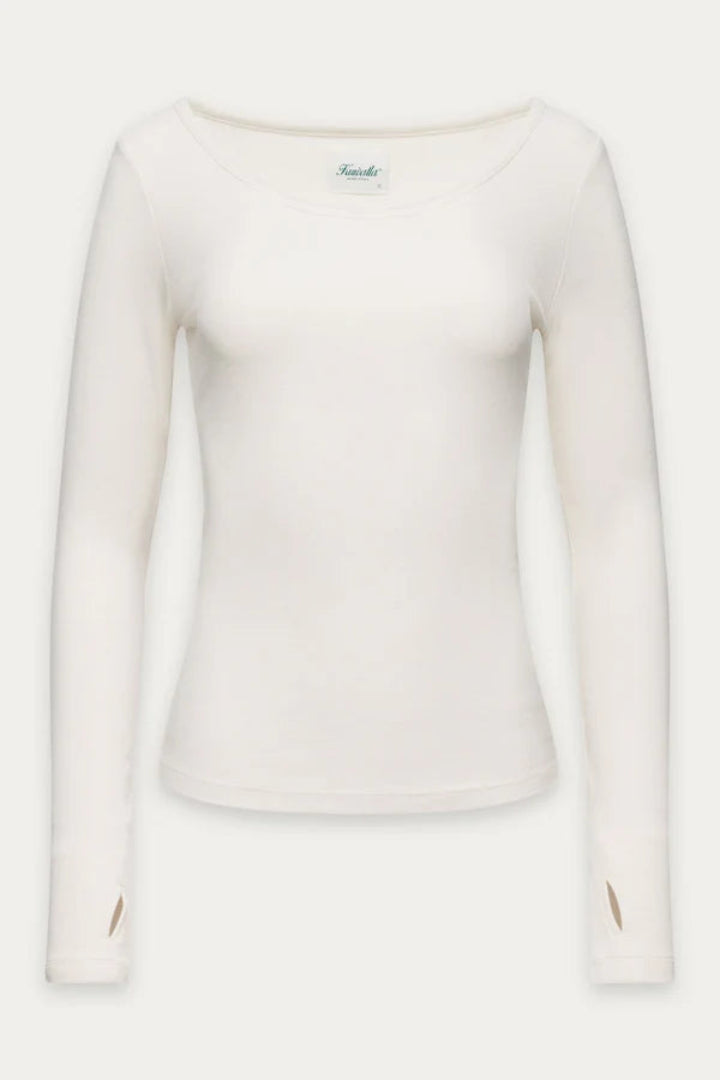 Kuwalla Bridget Peachy Scoop Neck Top