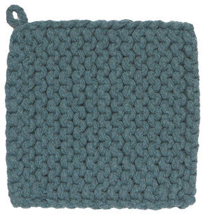 Danica Knit Pot Holder Parker Blue