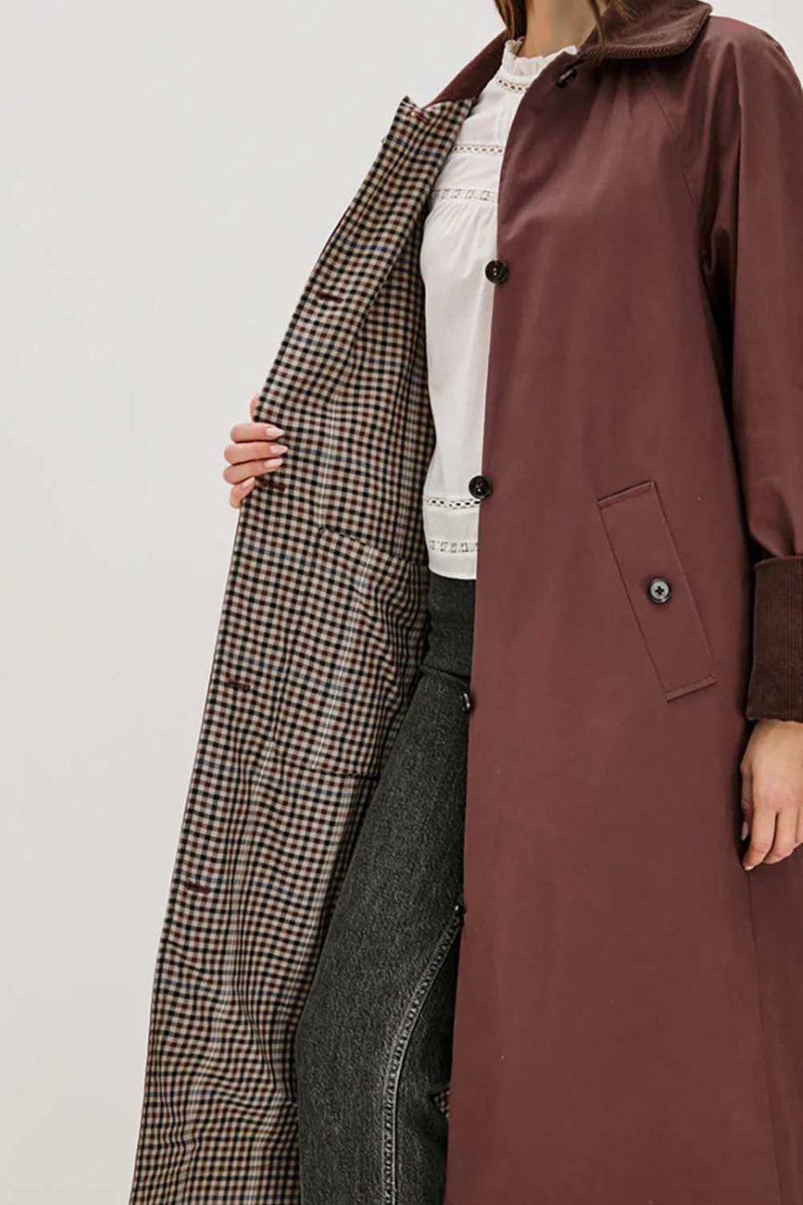 Rails Levy Coat Raisin
