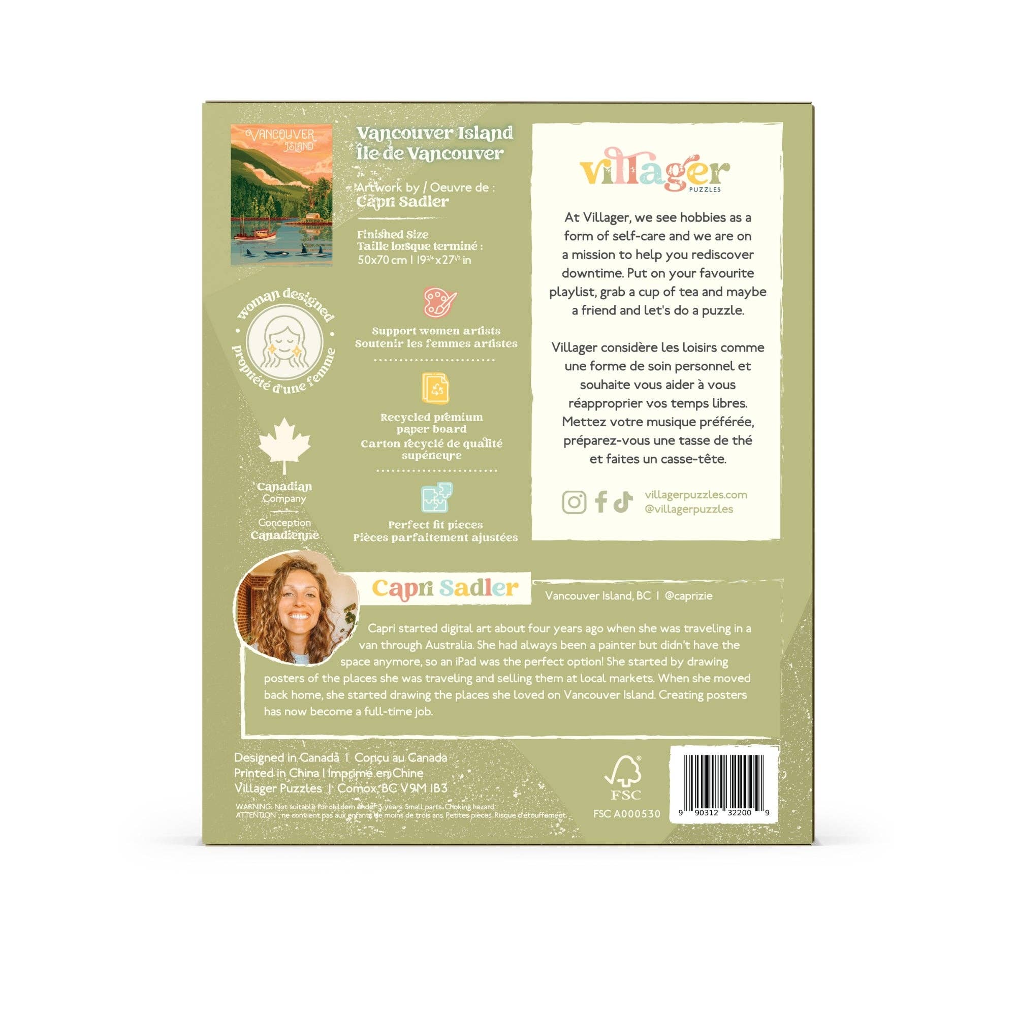 Vancouver Island | 1000-Piece Puzzle | Designed in Canada