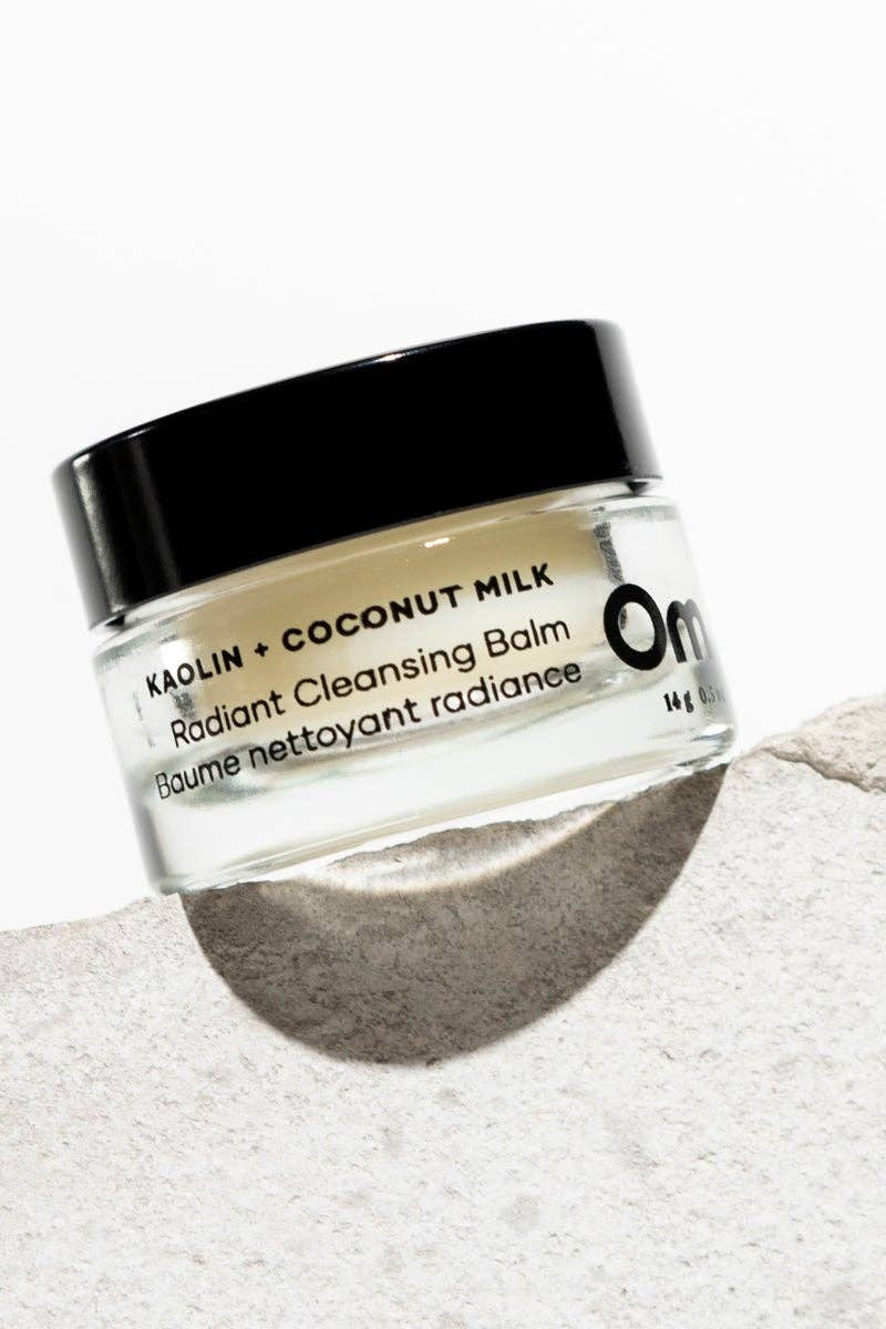 Om Organics Mini Kaolin + Coconut Milk Radiant Cleansing Balm - Mini 14g