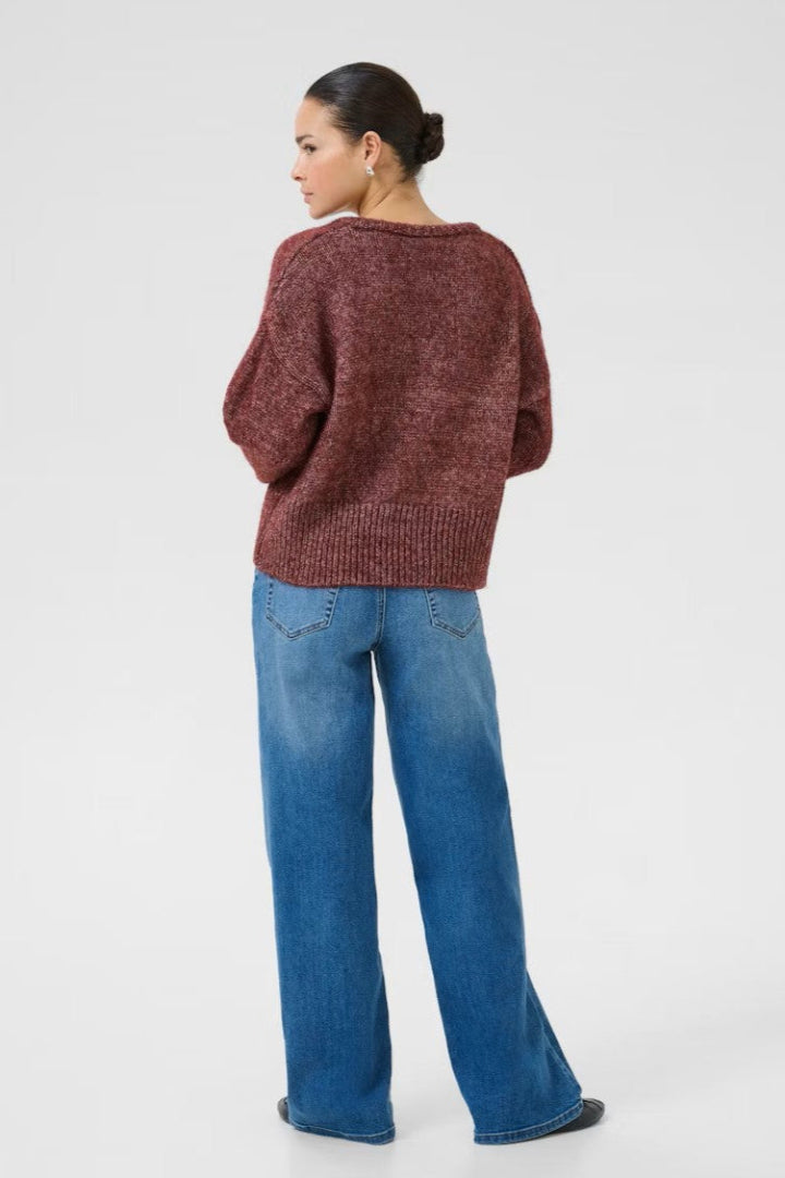 Kaffe KAtrina LS Pullover Windsor Wine