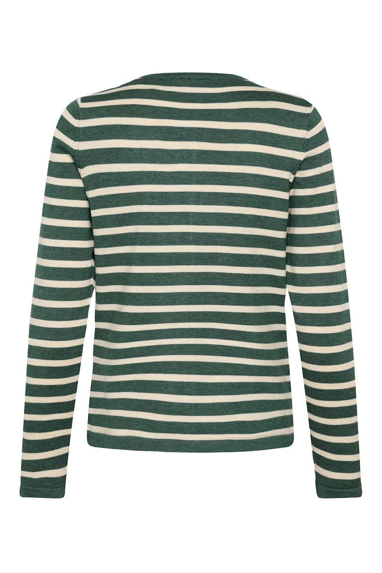 Saint Tropez MilaSZ Striped Cardigan June Brown Rice