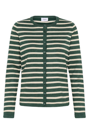 Saint Tropez MilaSZ Striped Cardigan June Brown Rice