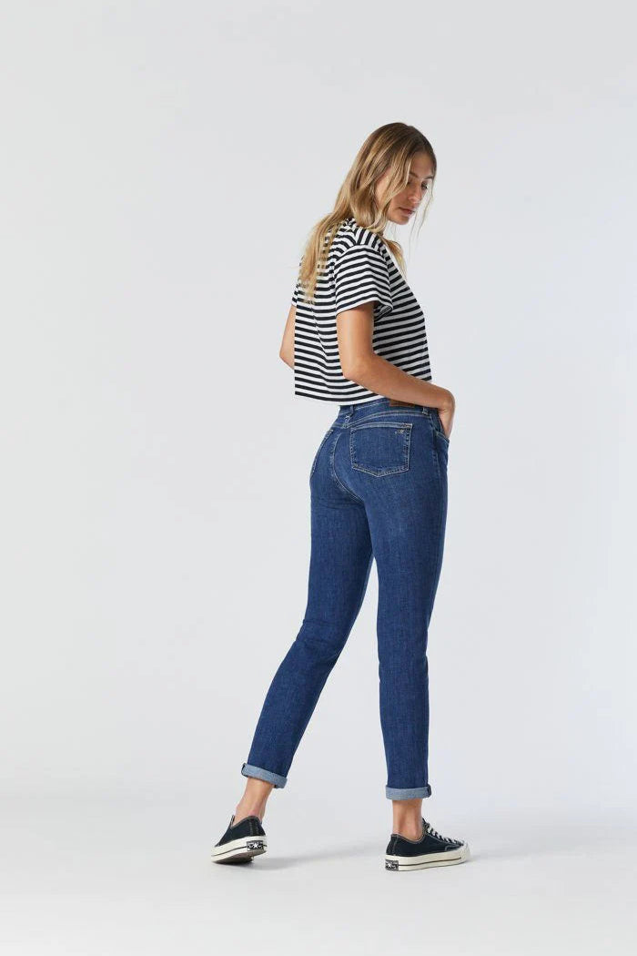 Mavi Kathleen Mid Brushed Feather Blue