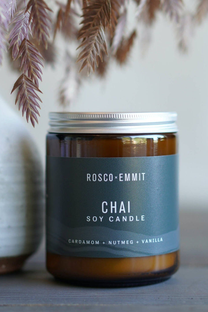 Rosco Emmit Glass Candle Chai