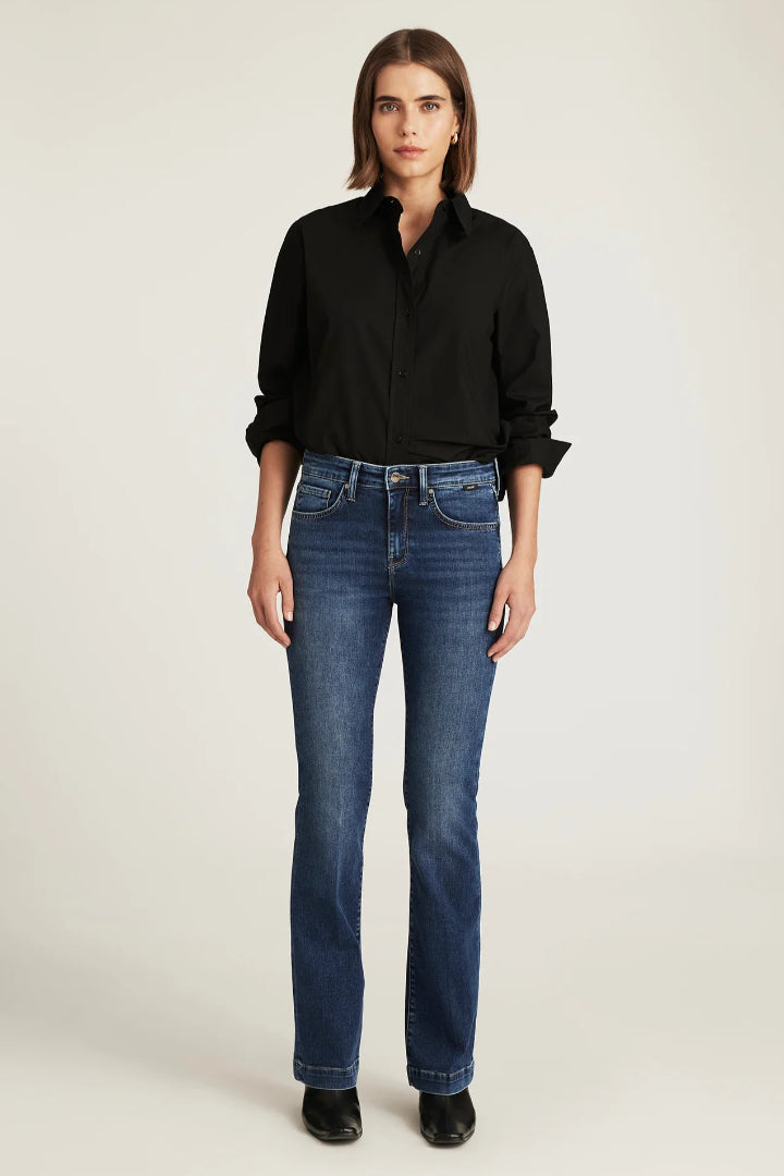 Mavi Vicky Bootcut Dark Brushed Feather Luxe