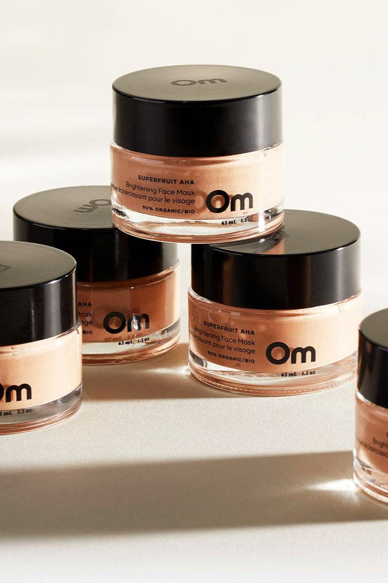 Om Organics Mini Superfruit AHA Brightening Face Mask - Mini 13ml