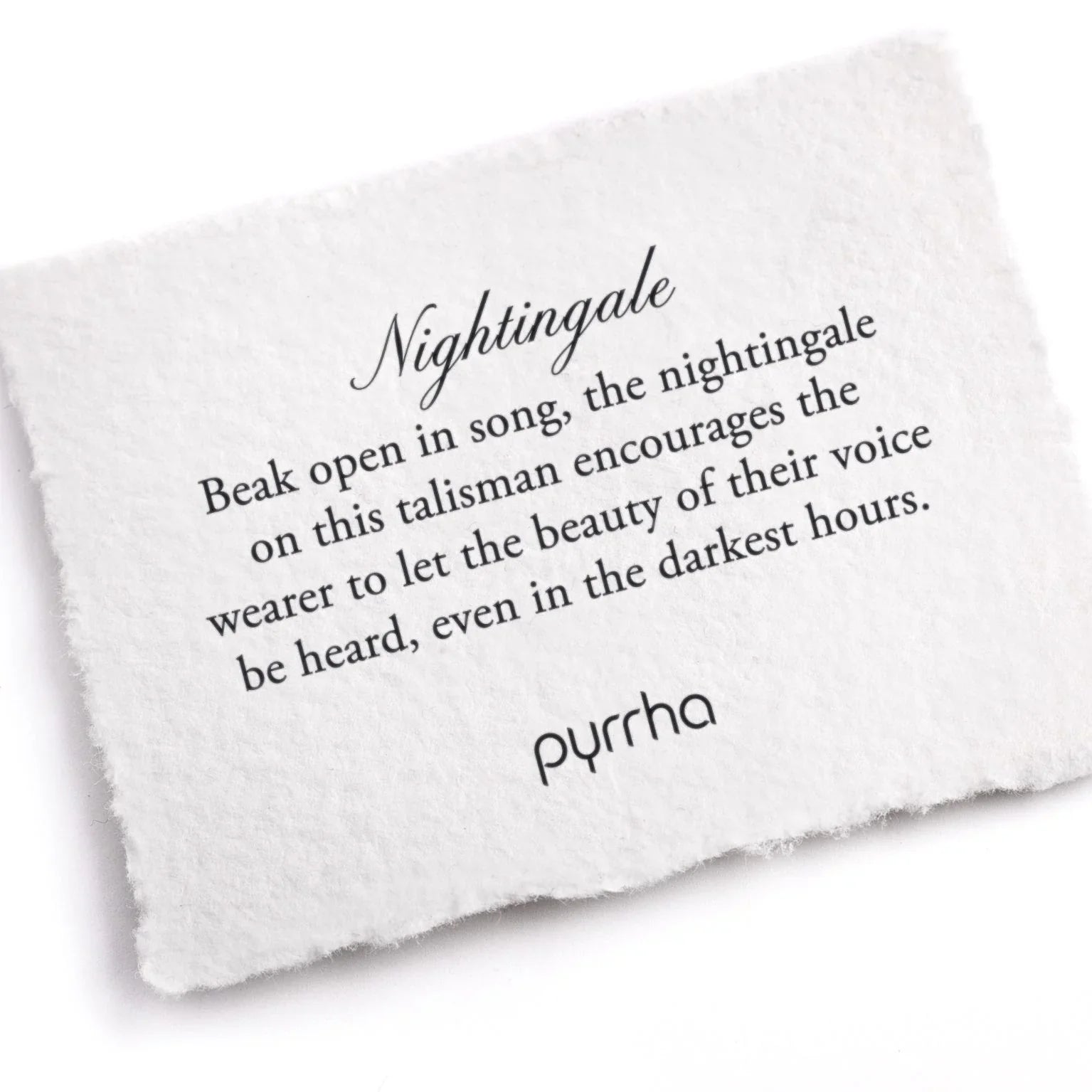 Pyrrha Nightingale Talisman