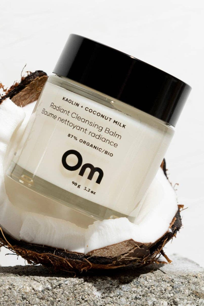 Om Organics Mini Kaolin + Coconut Milk Radiant Cleansing Balm - Mini 14g
