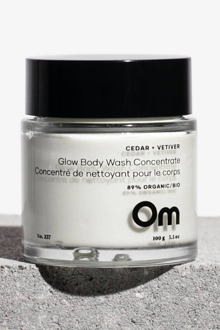 Om Organics Cedar + Vetiver Glow Body Wash Concentrate