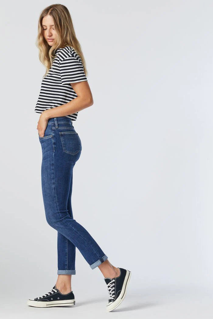 Mavi Kathleen Mid Brushed Feather Blue