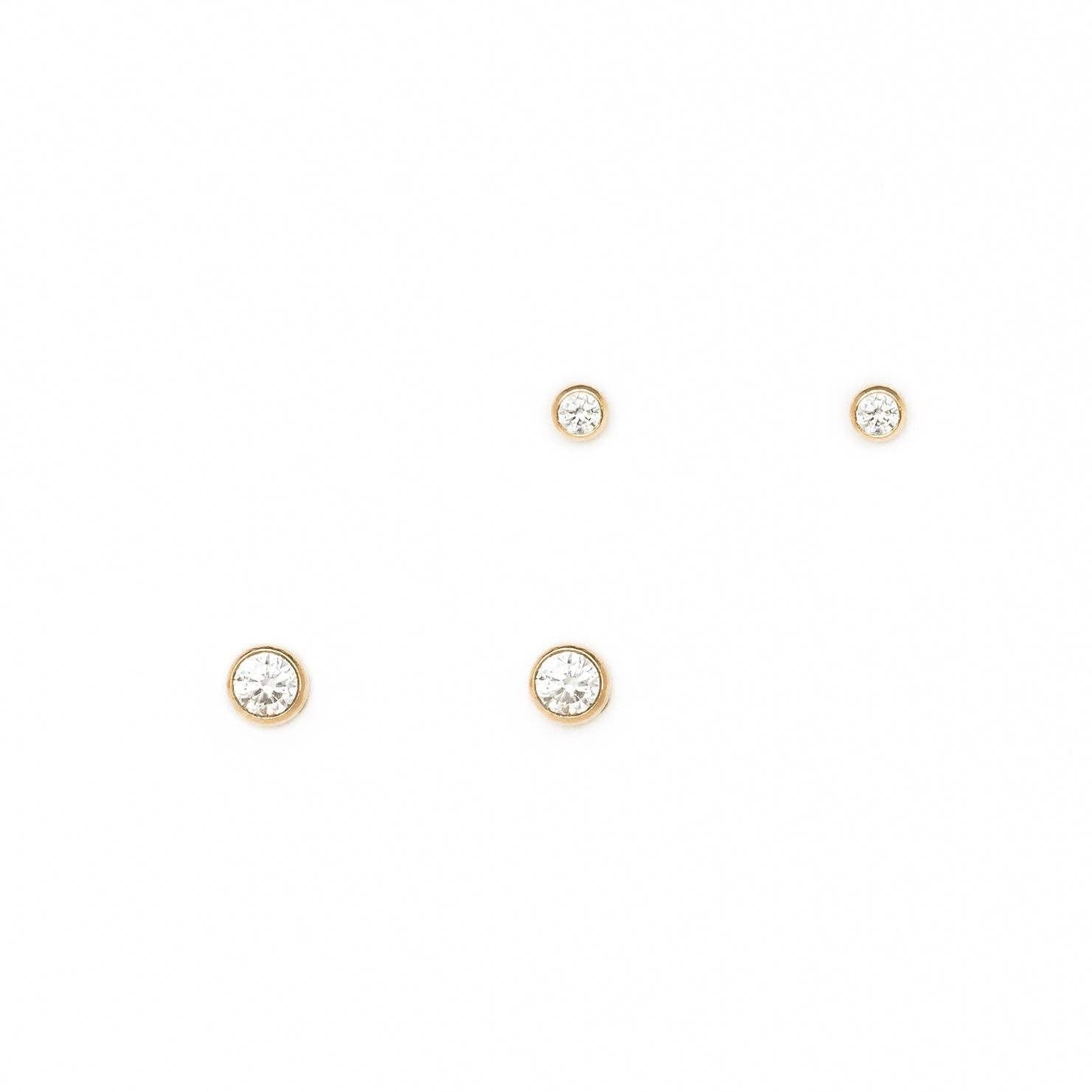 Petite Gold Fin Studs