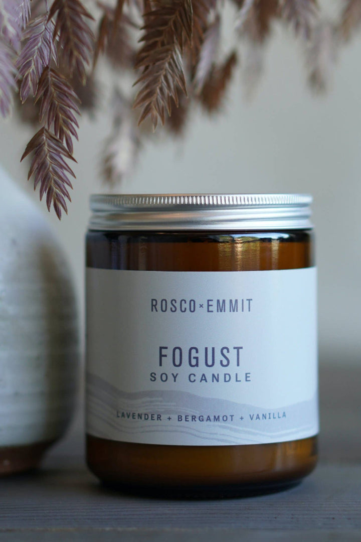 Rosco Emmit Glass Candle Fogust