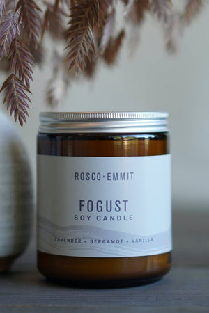 Rosco Emmit Glass Candle Fogust