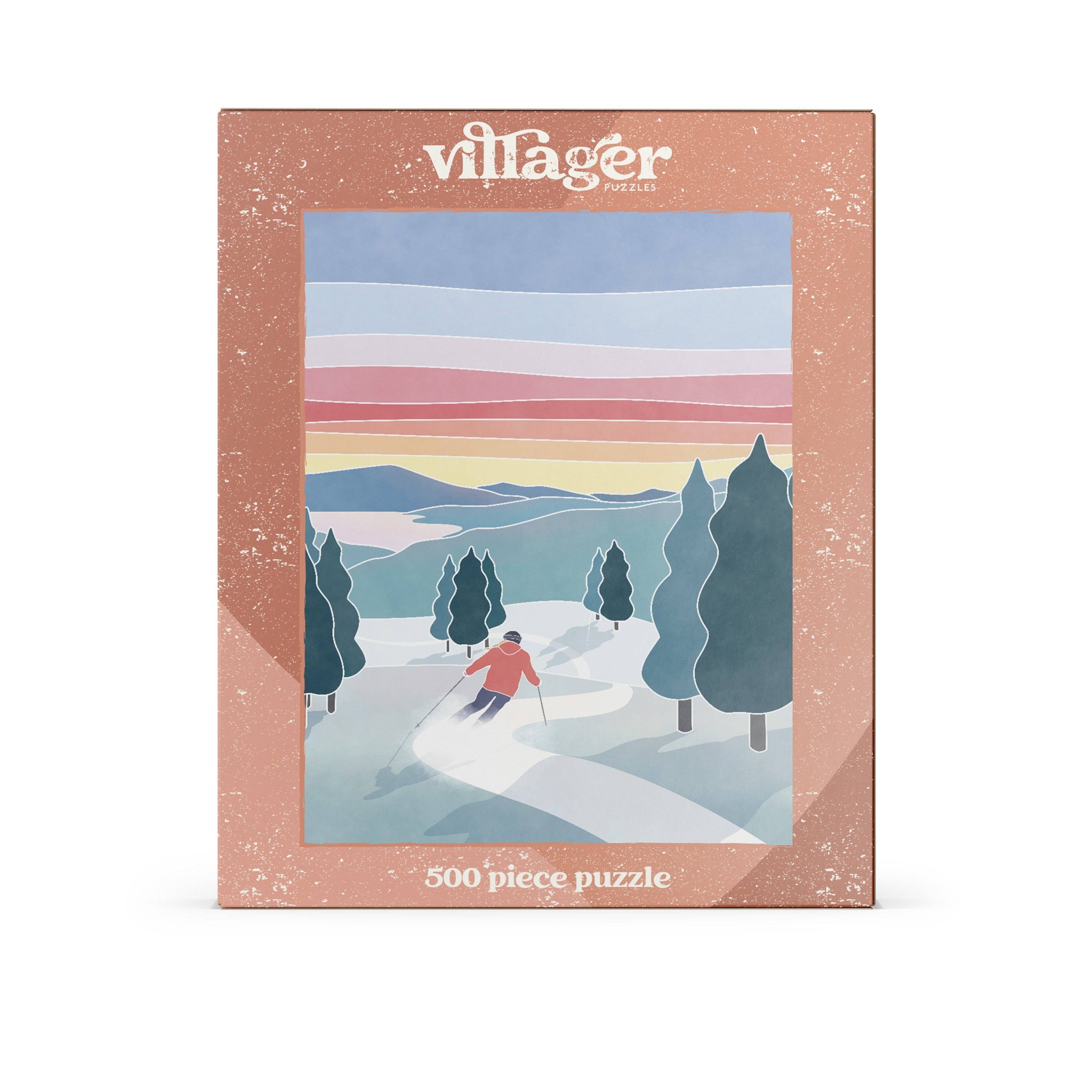 Sunset Ski | 500-Piece Puzzle | Designed in Quebec Canada