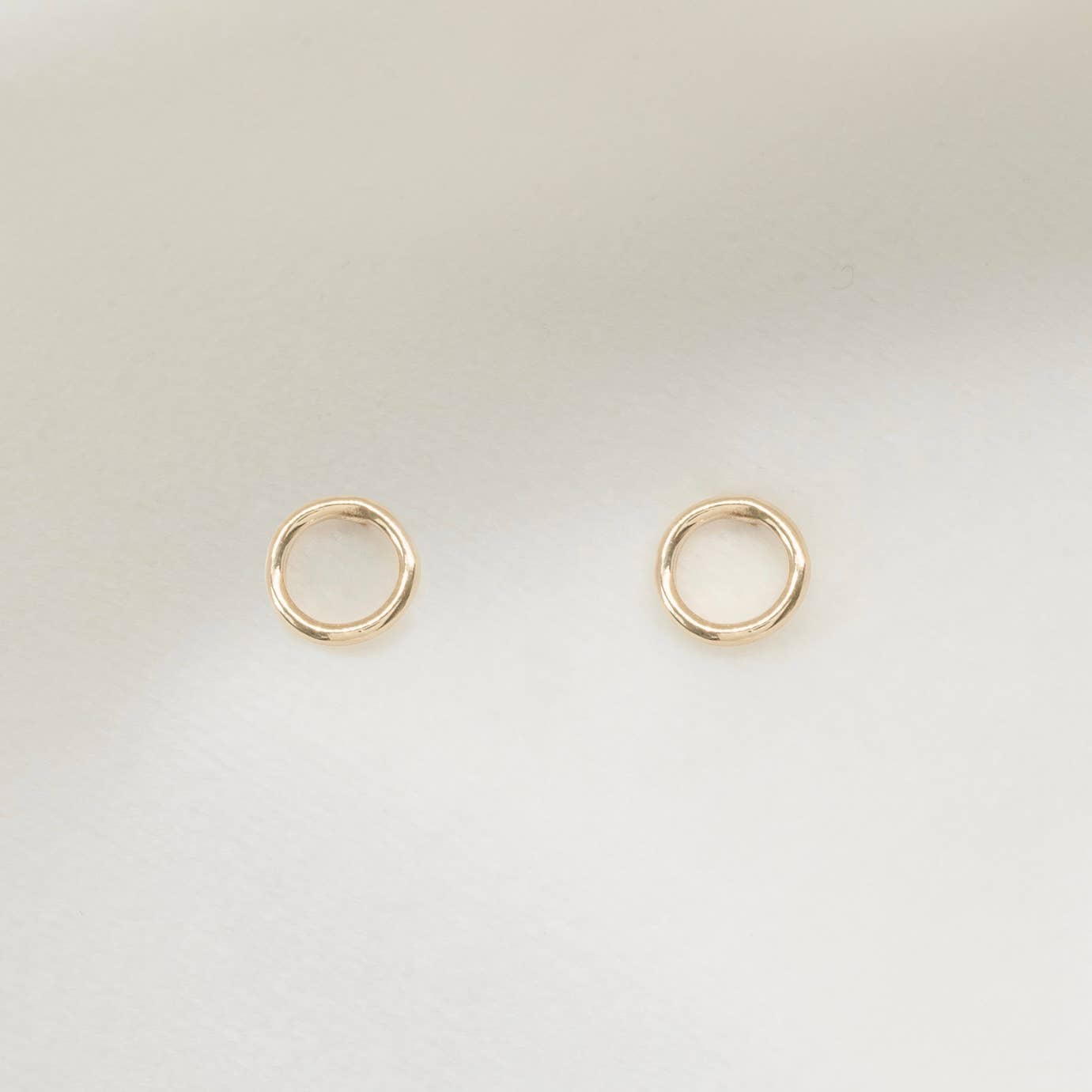 Petite Gold Grey Studs