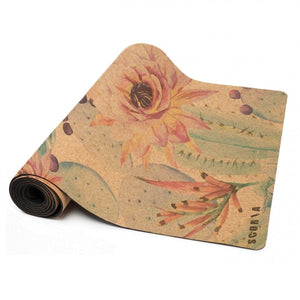 Extra-Thick Botanicals Cork Yoga Mat by (6mm)