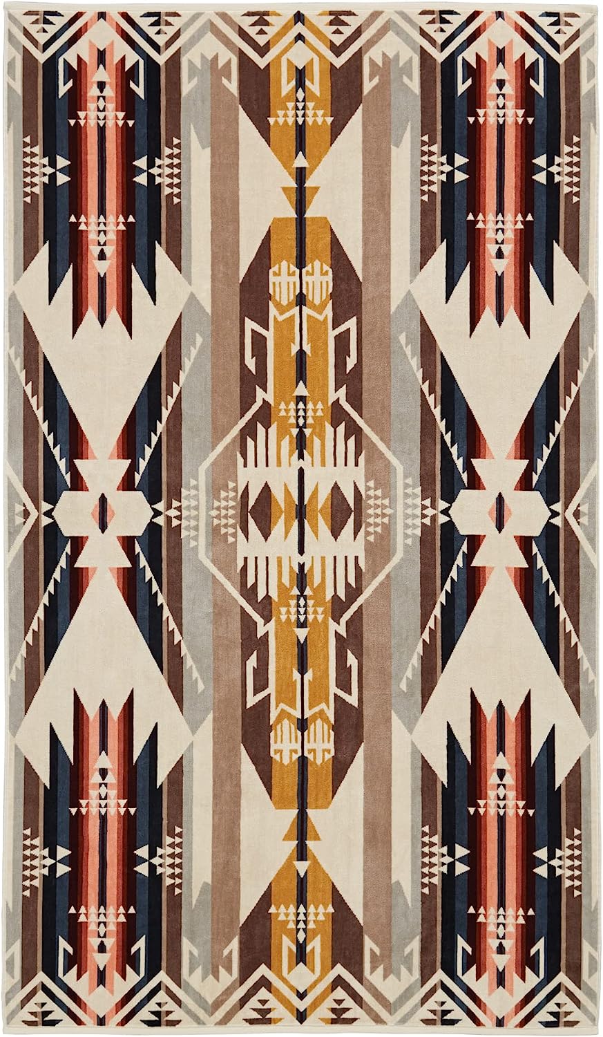 Pendleton Jaquard Spa Towel White Sands Tan