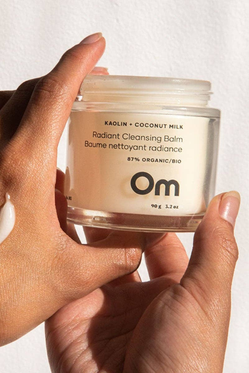 Om Organics Mini Kaolin + Coconut Milk Radiant Cleansing Balm - Mini 14g