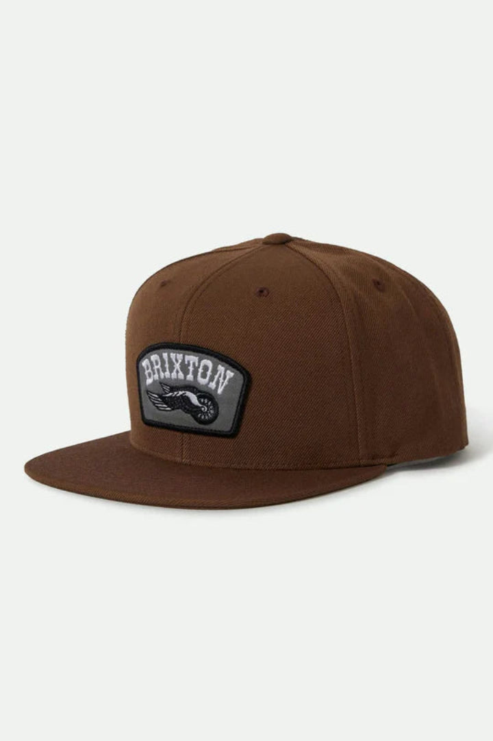 Brixton Roller Snapback Pinecone Brown