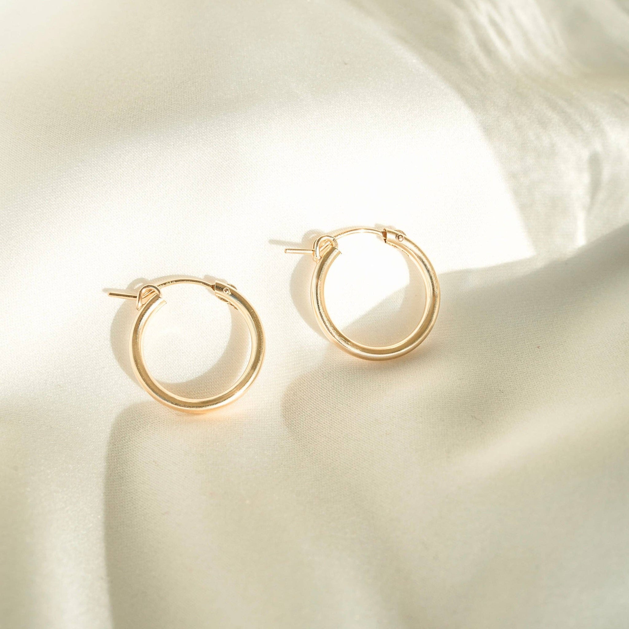 Petite Gold Essential Hoops