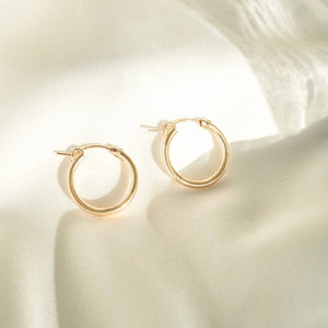 Petite Gold Essential Hoops