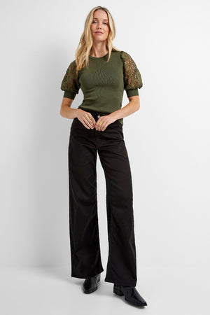 Mavi Alena Black Luxe Twill