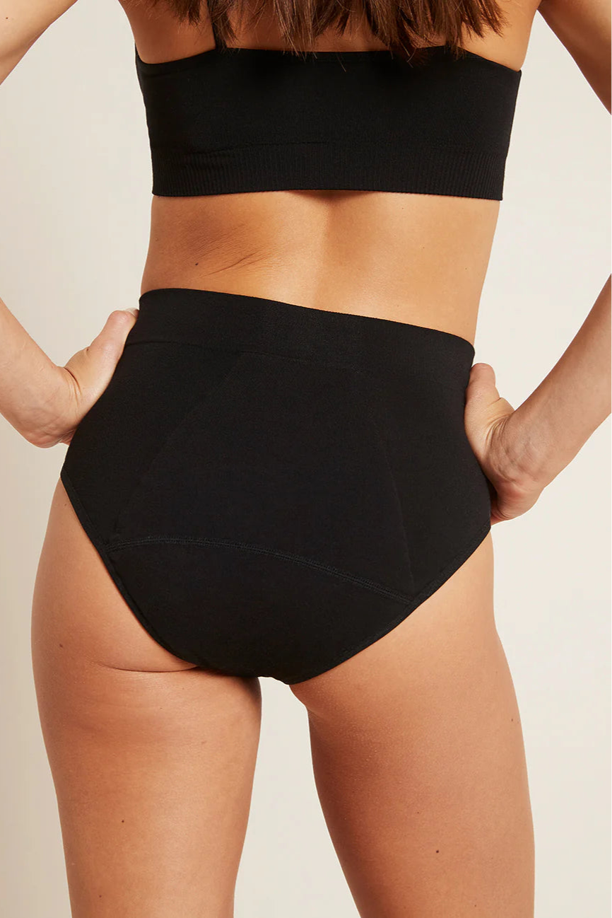Boody Period Leak Proof Full Brief Moderate Heavy Black