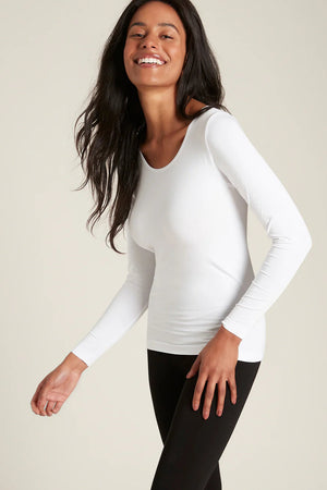 Boody Long Sleeve Top White