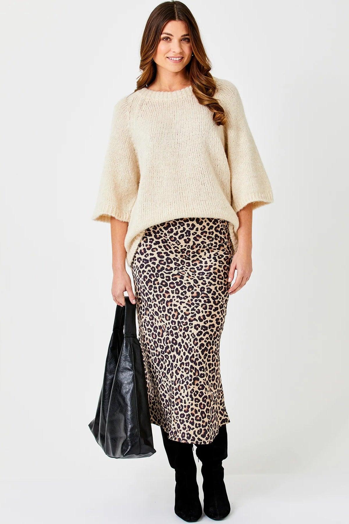 Suzy D Gene Satin Skirt