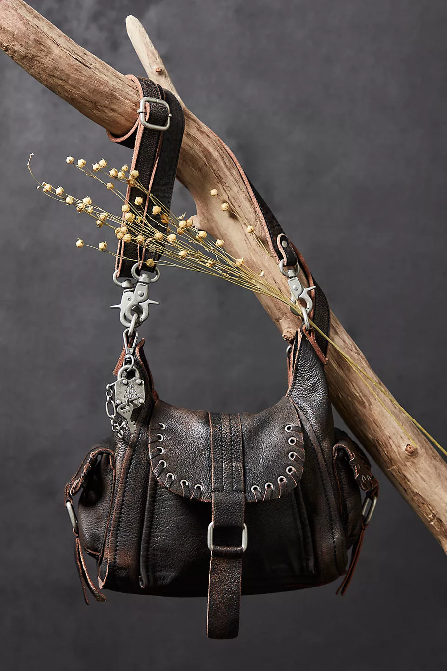 Free People Baby Leigh Distressed Tote Bag