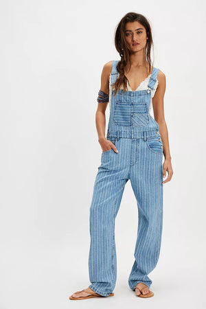 Free People Ziggy Overall Novelty Beachcomber