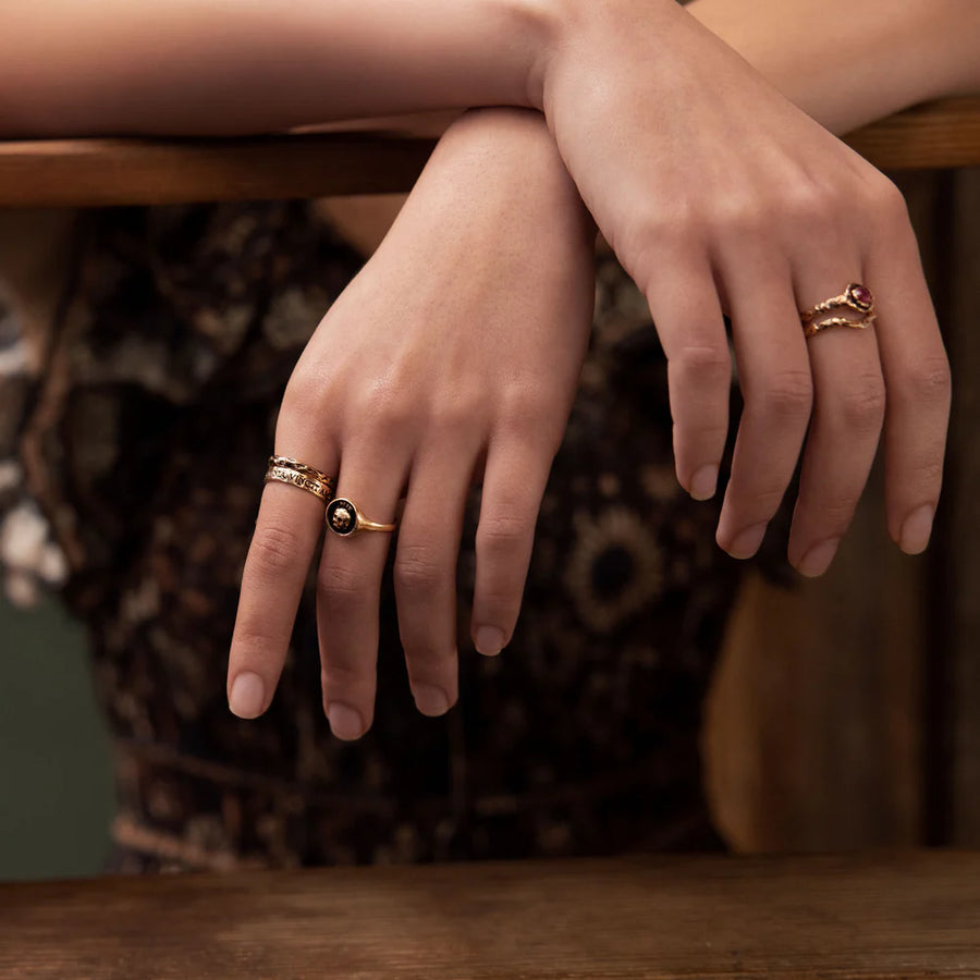 Pyrrha What Once Was 14K Gold Signet Ring