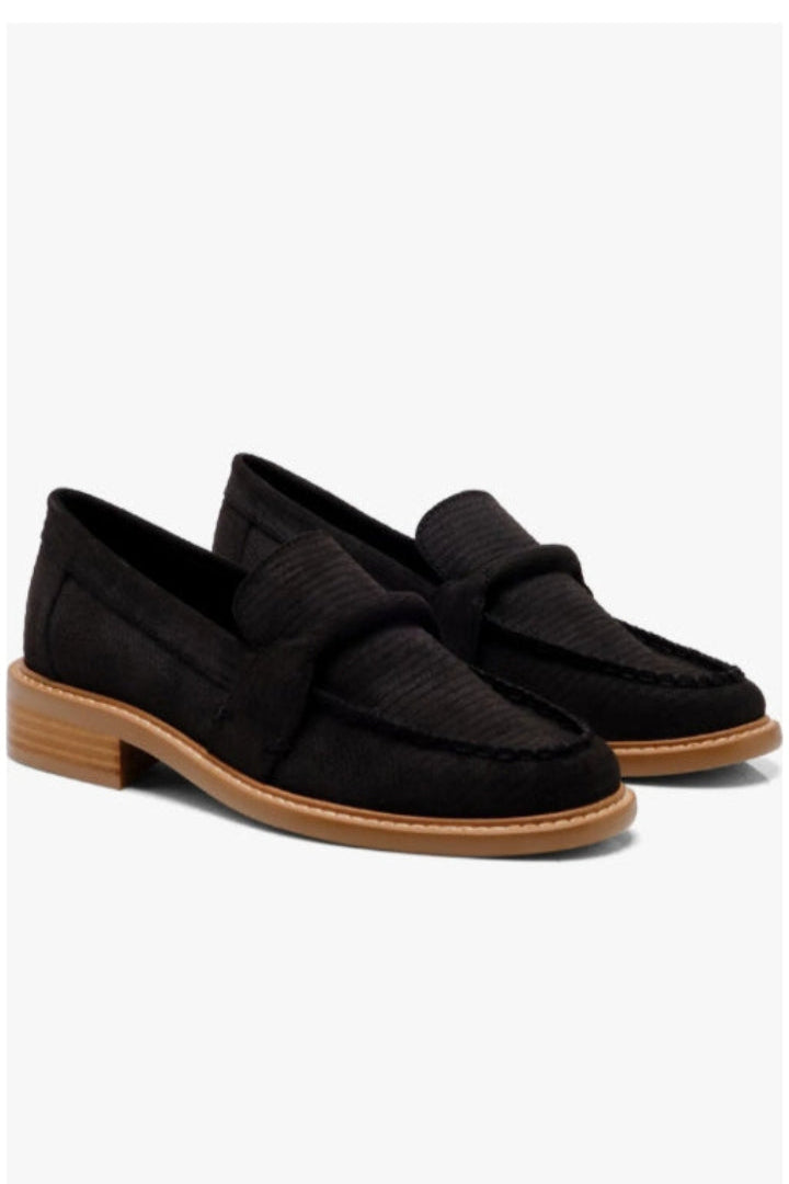 Free People Bedford Loafer Black Suede