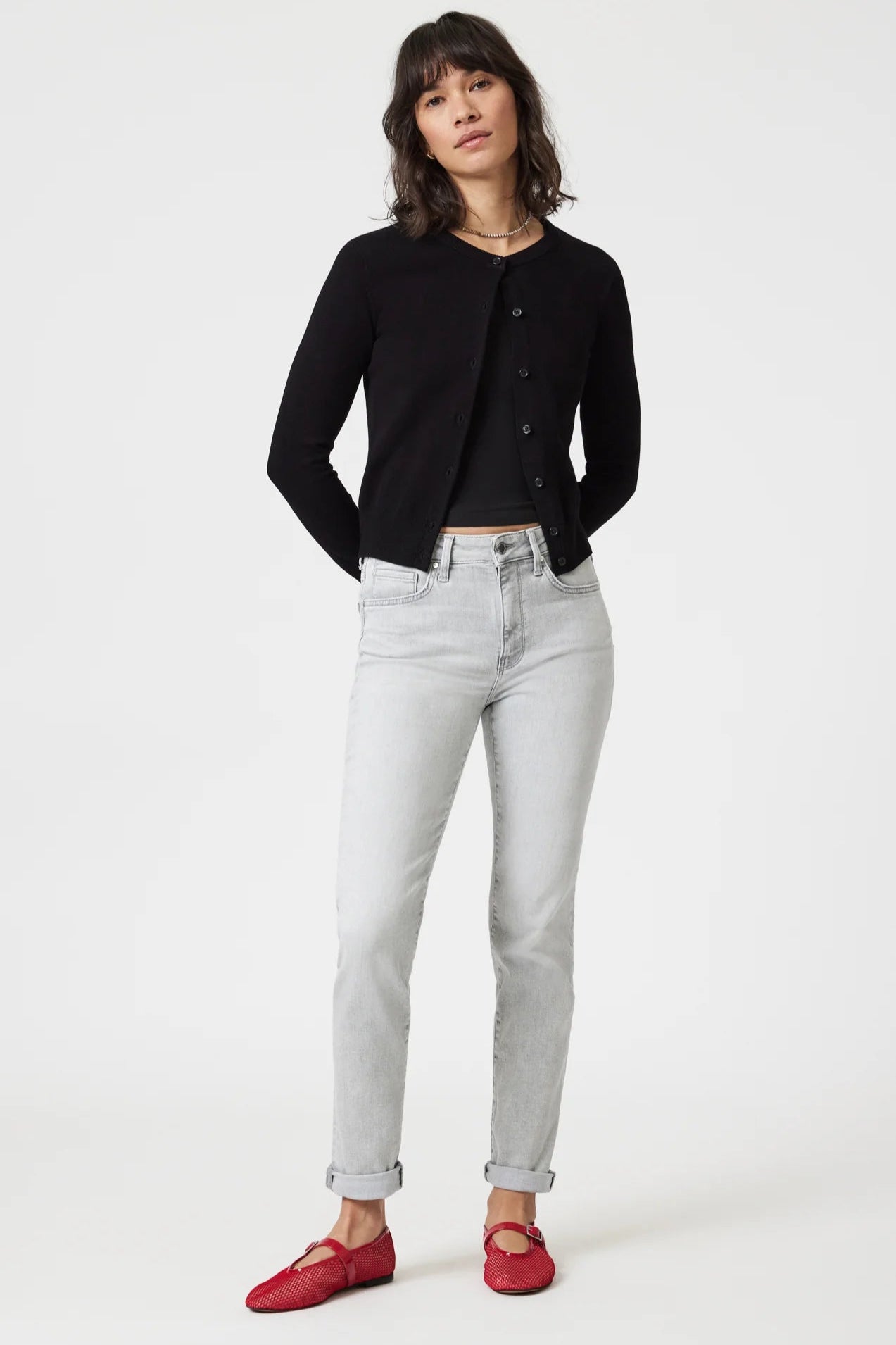 Mavi Kathleen Ice Grey Feather Grey