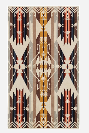 Pendleton Jaquard Spa Towel White Sands Tan