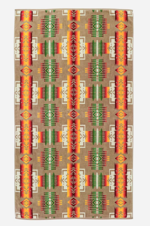 Pendleton Chief Joseph Jacquard Spa Towel Khaki