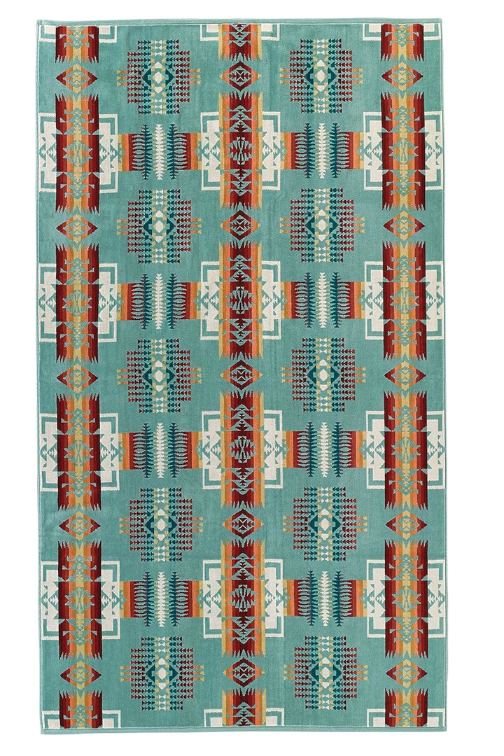 Pendleton Spa Towel Chief Joseph Aqua