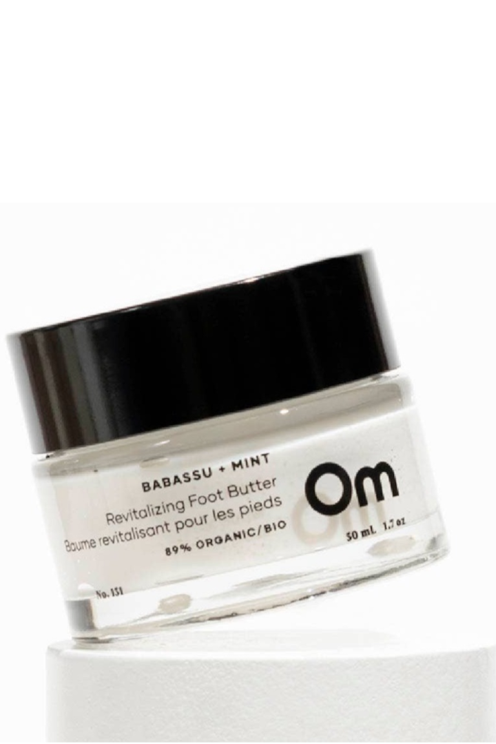 Om Organics Babassu + Mint Revitalizing Foot Butter