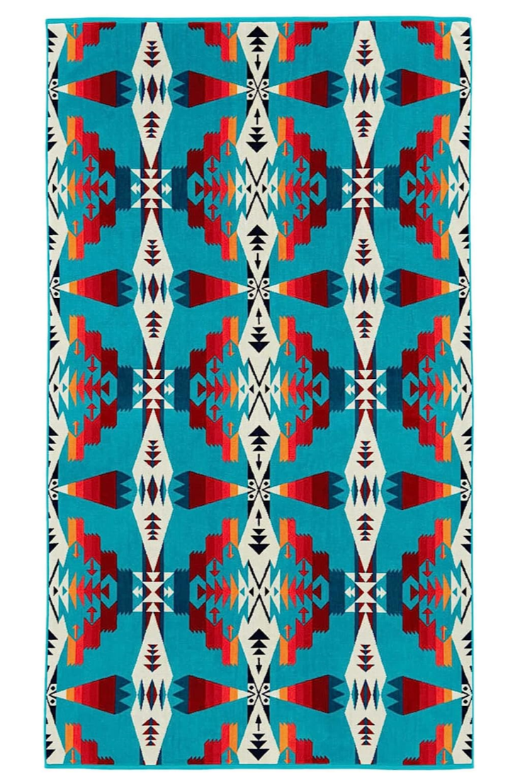 Pendleton Jacquard Spa Towel Tuscan Turquoise(NEW)