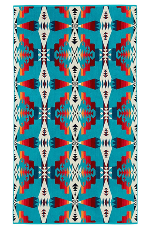 Pendleton Jacquard Spa Towel Tuscan Turquoise(NEW)